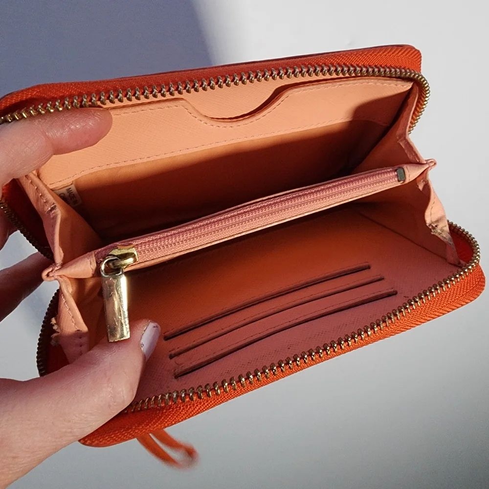 Tory Burch Orange Wristlet Wallet